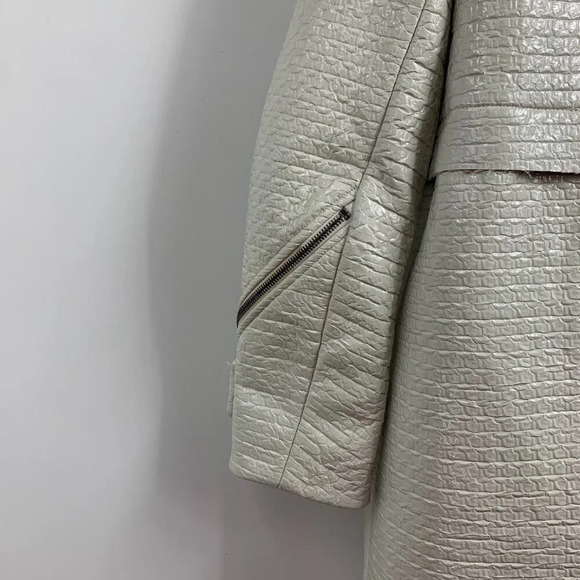 Whistles Women's Animal Print Wool Lined Full Zip Trench Coat Dress Size S‎ - Picture 7 of 14